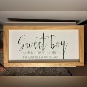Sweet Boy sign